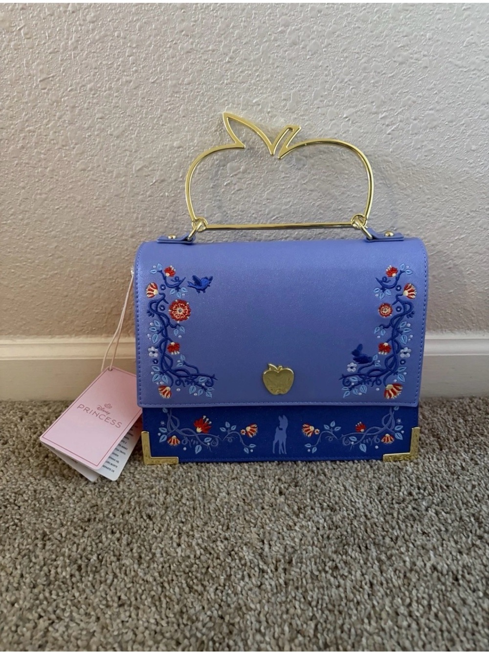Snow White Crossbody with Gold Apple Handle Loungefly NWT